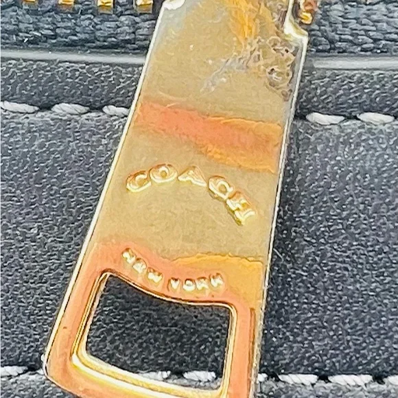 Coach Brooke Carryall Leather Tote Bag - Dark Grey - Picture 15 of 16